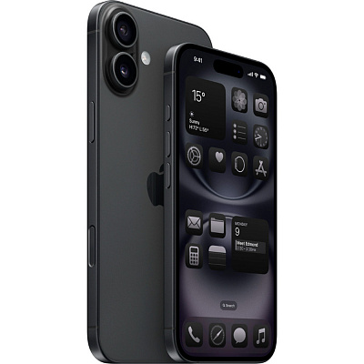Смартфон Apple iPhone 16 Plus 128 ГБ чёрный